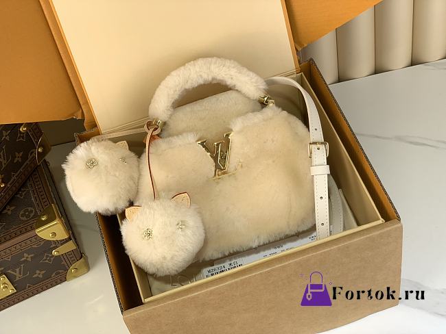 Fortok Louis Vuitton Capusnow Capucines shearling 13 x 11 x 20cm - 1