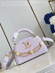 Fortok Louis Vuitton Capucines East-West Pink 12 x 8 x 22cm - 1