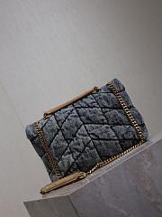 Fortok Saint Laurent Loulou Puffer Denim 23×15.8×5.8cm - 3