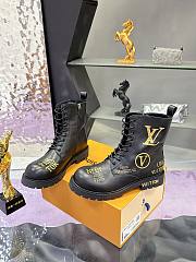 Fortok Louis Vuitton LV Ranger boots Leather Black - 3