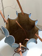 Fortok Loewe Paula's Ibiza Shell tote bag Denim 28*27*12cm - 5