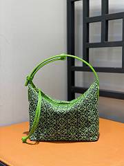 Fortok Loewe Cubi Anagram small bag in Anagram Jacquard green 21*17*12.5cm - 2