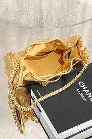 Fortok Chanel hobo 25 Mini Gold 20x22x12.5cm  - 6