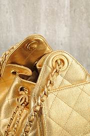 Fortok Chanel hobo 25 Mini Gold 20x22x12.5cm  - 5