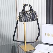 Fortok Dior Groove 20 bag in blue Dior Oblique 16×11×8cm - 1