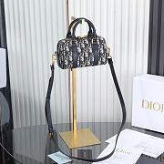 Fortok Dior Groove 20 bag in blue Dior Oblique 16×11×8cm - 6