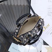 Fortok Dior Groove 20 bag in blue Dior Oblique 16×11×8cm - 2