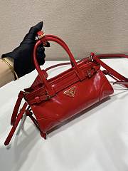 Fortok Prada Bonnie leather handbag Red 23.5x12x9cm - 2