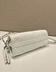 Fortok Prada Bonnie leather handbag White 23.5x12x9cm - 3