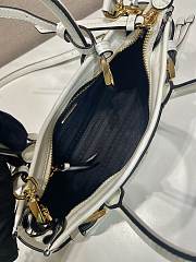 Fortok Prada Bonnie leather handbag White 23.5x12x9cm - 2
