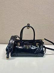 Fortok Prada Bonnie leather handbag Black 23.5x12x9cm - 1