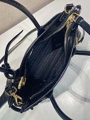 Fortok Prada Bonnie leather handbag Black 23.5x12x9cm - 5
