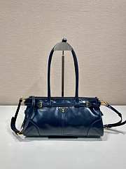 Fortok Prada Bonnie leather handbag Blue 32x15.5x12cm - 1