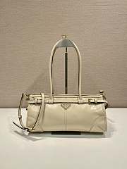 Fortok Prada Bonnie leather handbag Beige 32x15.5x12cm - 1