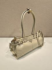Fortok Prada Bonnie leather handbag Beige 32x15.5x12cm - 5