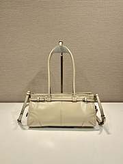 Fortok Prada Bonnie leather handbag Beige 32x15.5x12cm - 3