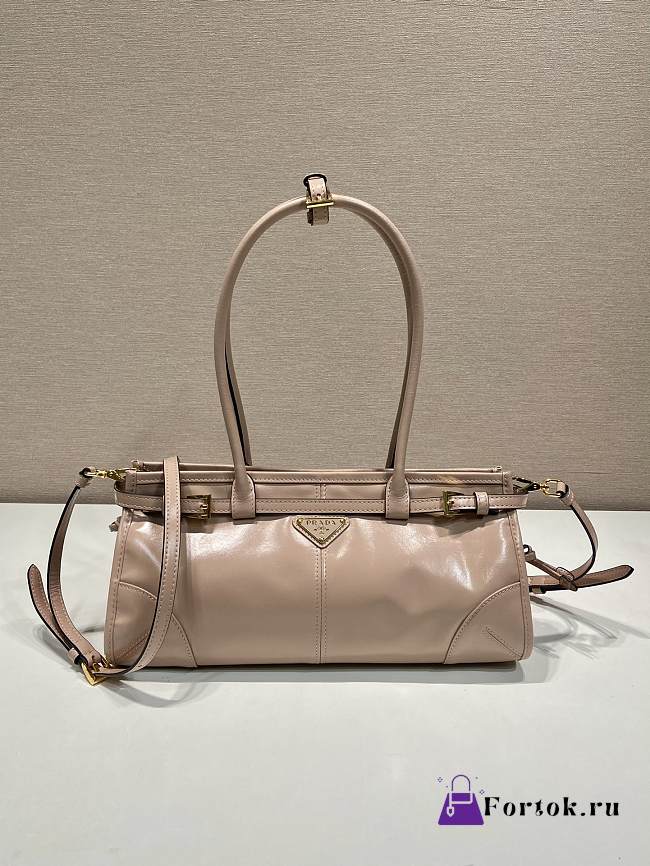 Fortok Prada Bonnie leather handbag Brown 32x15.5x12cm - 1