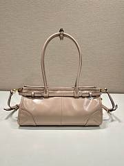 Fortok Prada Bonnie leather handbag Brown 32x15.5x12cm - 6