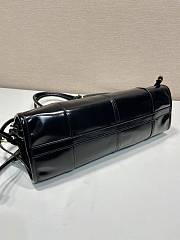 Fortok Prada Bonnie leather handbag Black 32x15.5x12cm - 5