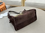Fortok Chloé Charms hobo bag Chocolate brown suede 34 x 25 x 17cm - 2