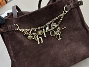 Fortok Chloé Charms hobo bag Chocolate brown suede 34 x 25 x 17cm - 5