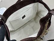 Fortok Chloé Charms hobo bag Chocolate brown suede 34 x 25 x 17cm - 4