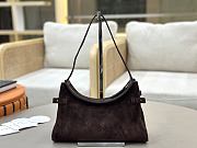 Fortok Chloé Charms hobo bag Chocolate brown suede 28.5 x 18 x 10cm - 3
