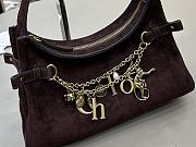 Fortok Chloé Charms hobo bag Chocolate brown suede 28.5 x 18 x 10cm - 4