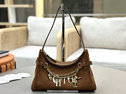 Fortok Chloé Charms hobo bag brown suede 28.5 x 18 x 10cm - 1