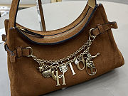 Fortok Chloé Charms hobo bag brown suede 28.5 x 18 x 10cm - 5