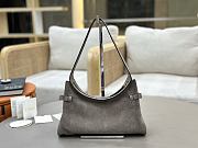 Fortok Chloé Charms hobo bag Grey suede 28.5 x 18 x 10cm - 4