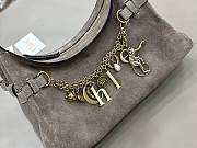 Fortok Chloé Charms hobo bag Grey suede 28.5 x 18 x 10cm - 5