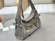 Fortok Chloé Charms hobo bag Grey suede 28.5 x 18 x 10cm - 2