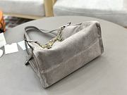 Fortok Chloé Charms hobo bag Grey suede 34 x 25 x 17cm - 4