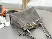 Fortok Chloé Charms hobo bag Grey suede 34 x 25 x 17cm - 2