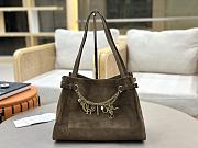 Fortok Chloé Charms hobo bag Dark Brown suede 34 x 25 x 17cm - 1