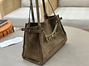 Fortok Chloé Charms hobo bag Dark Brown suede 34 x 25 x 17cm - 6