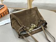 Fortok Chloé Charms hobo bag Dark Brown suede 34 x 25 x 17cm - 5