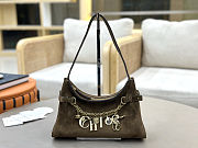 Fortok Chloé Charms hobo bag Dark Brown suede 28.5 x 18 x 10cm - 1