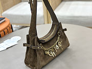 Fortok Chloé Charms hobo bag Dark Brown suede 28.5 x 18 x 10cm - 4