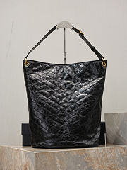 Fortok Saint Laurent Niki supple bucket bag Leather Black 33×16×40cm - 3