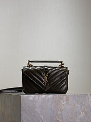 Fortok Saint Laurent College Mini chain bag Olive Green 20×13×3cm - 6