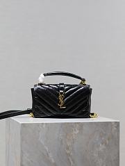 Fortok Saint Laurent College Mini chain bag Black 20×13×3cm - 5