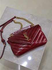 Fortok Saint Laurent College Mini chain bag Red 20×13×3cm - 5
