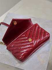Fortok Saint Laurent College Mini chain bag Red 20×13×3cm - 3