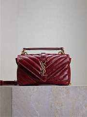 Fortok Saint Laurent College Mini chain bag Red 20×13×3cm - 4
