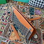 Fortok Goyard Rouette Structuré Mini bag in Brown Goyardine canvas 20x15x6.5 cm - 2