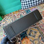 Fortok Goyard Rouette Structuré Mini bag in Black Goyardine canvas 20x15x6.5 cm - 6