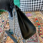 Fortok Goyard Rouette Structuré Mini bag in Black Goyardine canvas 20x15x6.5 cm - 3