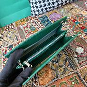 Fortok Goyard Rouette Structuré Mini bag in green Goyardine canvas 20x15x6.5 cm - 3